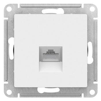 Розетка компьютерная SE AtlasDesign RJ45, белая механизм - Электрика, НВА - Выключатели и розетки - Розетки - . Магазин оборудования для автономного и резервного электропитания Ekosolar.ru в Долгопрудном