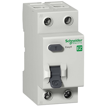 Дифференциальный выключатель Schneider Electric (УЗО) EASY 9 2P 40А 30мА AC 4,5 кА - Электрика, НВА - Модульное оборудование - Дифференциальные автоматы - . Магазин оборудования для автономного и резервного электропитания Ekosolar.ru в Долгопрудном