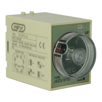 Реле времени 220V ST3PC-B (0.1-1s/10s/60s/6 min) Энергия - Электрика, НВА - Реле, автоматизация и управление - Реле времени - . Магазин оборудования для автономного и резервного электропитания Ekosolar.ru в Долгопрудном