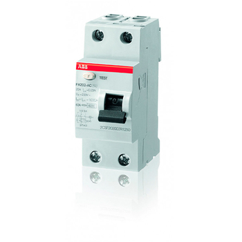 ABB FH202AC УЗО 2P 40A 30mA (AC) - Электрика, НВА - Модульное оборудование - Узо - . Магазин оборудования для автономного и резервного электропитания Ekosolar.ru в Долгопрудном