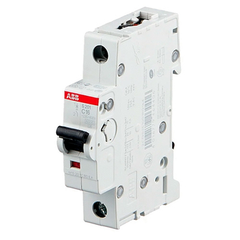 Автоматический выключатель ABB S201 1P 16А (С) 6kA - Электрика, НВА - Модульное оборудование - Автоматические выключатели - . Магазин оборудования для автономного и резервного электропитания Ekosolar.ru в Долгопрудном