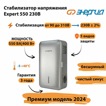 Инверторный cтабилизатор напряжения Энергия Expert 550 230В - Стабилизаторы напряжения - Инверторные - . Магазин оборудования для автономного и резервного электропитания Ekosolar.ru в Долгопрудном