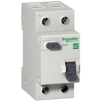 Дифференциальный автоматический выключатель Schneider Electric EASY 9 1P+N 16А 30мА C AC 4,5 кА - Электрика, НВА - Модульное оборудование - Дифференциальные автоматы - . Магазин оборудования для автономного и резервного электропитания Ekosolar.ru в Долгопрудном