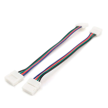 Комплект коннекторов Apeyron Electrics 09-12 (2 клипсы с проводами) для RGB-светодиодной ленты 12В IP20 10 мм - Светильники - Cветодиодные ленты - . Магазин оборудования для автономного и резервного электропитания Ekosolar.ru в Долгопрудном