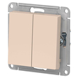 Переключатель Schneider Electric AtlasDesign 2-клавишный сх.6, 10АХ, бежевый механизм - Электрика, НВА - Выключатели и розетки - Выключатели - . Магазин оборудования для автономного и резервного электропитания Ekosolar.ru в Долгопрудном