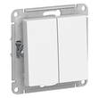 Выключатель Schneider Electric AtlasDesign 2-клавишный сх.5, 10АХ, белый, механизм - Электрика, НВА - Выключатели и розетки - Выключатели - . Магазин оборудования для автономного и резервного электропитания Ekosolar.ru в Долгопрудном