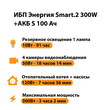 ИБП Энергия Smart.2 300W + Аккумулятор S 100 Ач - 12В (300Вт - 182мин) - ИБП и АКБ - ИБП Энергия - ИБП для котлов отопления - . Магазин оборудования для автономного и резервного электропитания Ekosolar.ru в Долгопрудном
